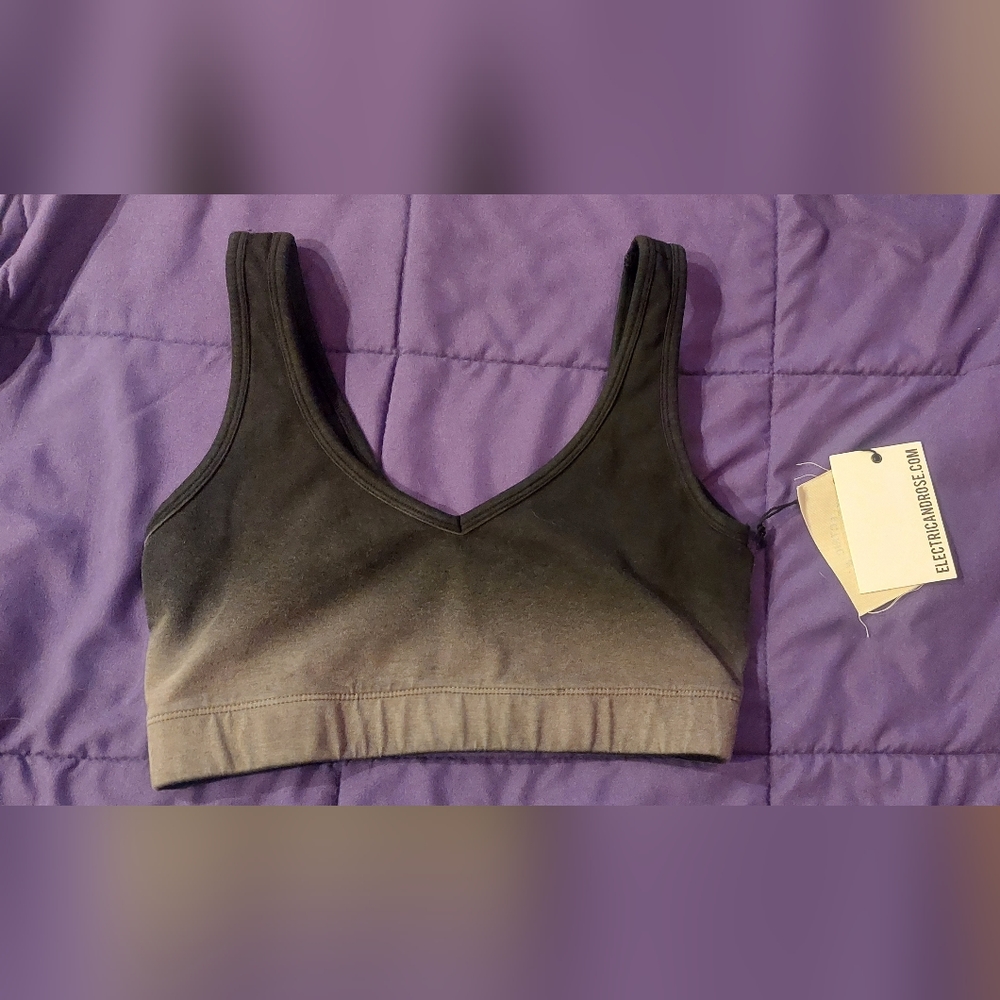 Electric & Rose Ombre Tie Dye Sports Bra
